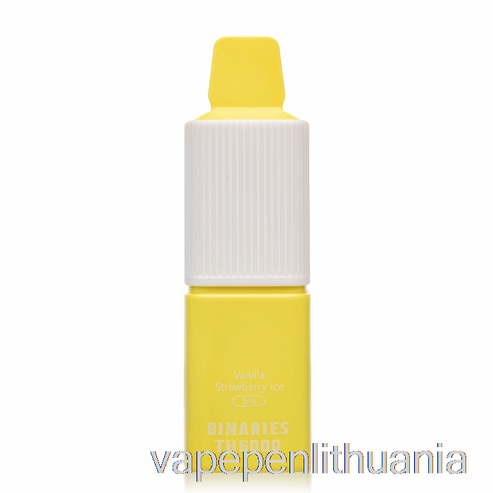Horizon Binaries Th6000 Vienkartinis Vanilinis Braškių Ledo Vape Skystis